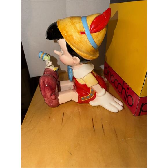 Vintage Disney Pinocchio Porcelain Music Box "When You Wish Upon A Star" Schmid - Picture 4 of 8